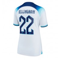 England Jude Bellingham #22 Replica Home Shirt Ladies World Cup 2022 Short Sleeve